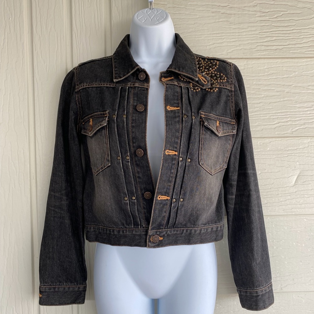 Vintage Japan David Olive Accessories DOA cropped denim jacket